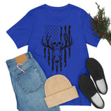 US Deer Skull-Unisex Bella Canvas Jersey Short Sleeve Tee