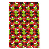 Plaid Grinch Wrapping Paper