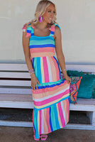 Pink Lemonade Striped Maxi Dress