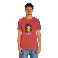 Pink Resting Grinchmas Bella Canvas Tee