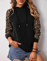 Full size Run Leopard Sleeve Hoodies- 3 Colors