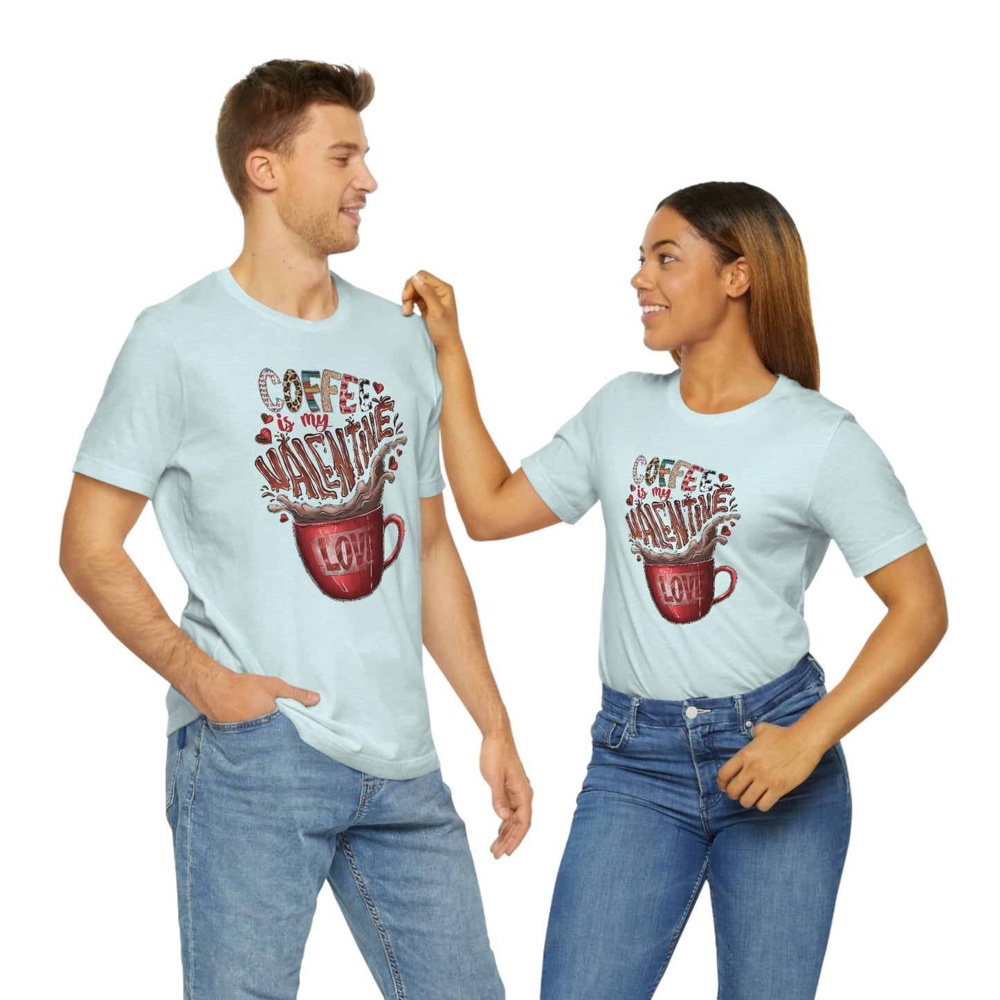 Coffee Is My Valentine Jersey Tee