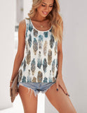 Shake Ya Tale Feathers Tank Top-2 Colors