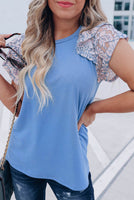 Tiered Lace Sleeve Top