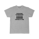 Men's Surviving Fatherhood One Beer at A Time Tee