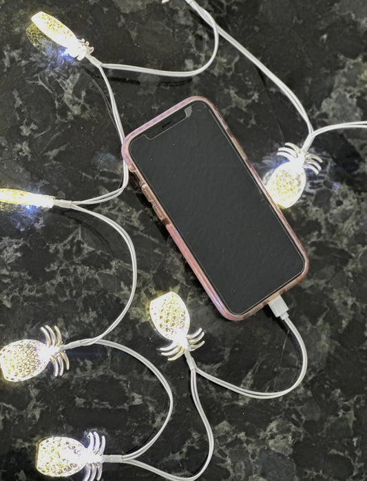 Preppy Pineapple I Phone Charger