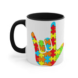 ASL Autism Awareness Accent Mug