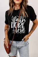 FAITH HOPE LOVE Graphic Tee Shirt