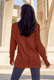 Basic Bae Full Size Ribbed Round Neck Long Sleeve Knit Top