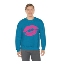 Hot Pink Lips Crewneck Sweatshirt