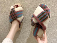 Plaid Super Soft Slippers