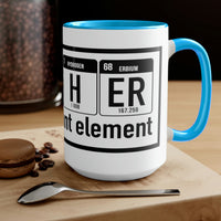 Father Element Two-Tone Coffee Mugs, 15oz