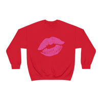 Hot Pink Lips Crewneck Sweatshirt