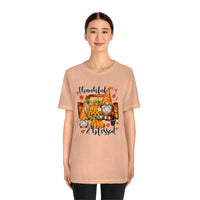 Thanksgiving Gnomes- Bella Canvas Unisex Jersey Short Sleeve Tee