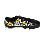 Sunflower Cow Print Low Top Women's Sneakers (available in high tops)
