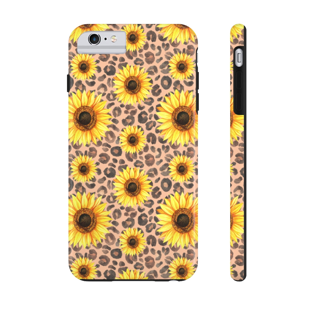 Leopard sunflower Case Mate Tough Phone Cases