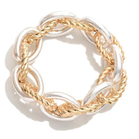 Chunky Chain Link Stretch Bracelet