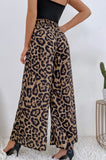 Leopard Printed Wide Leg Pants