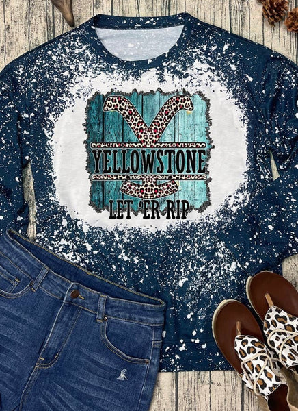 Bleached Yellowstone Top