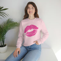 Hot Pink Lips Crewneck Sweatshirt