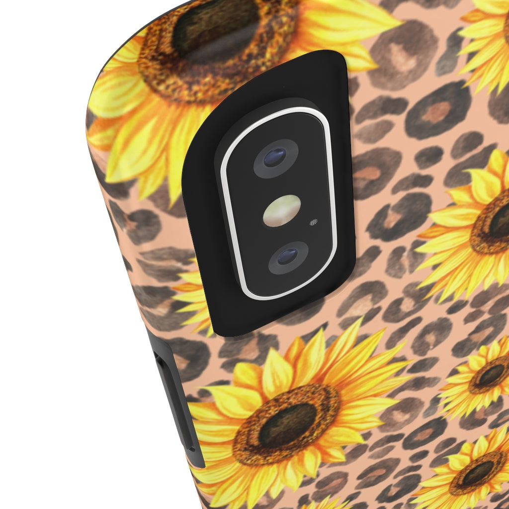 Leopard sunflower Case Mate Tough Phone Cases