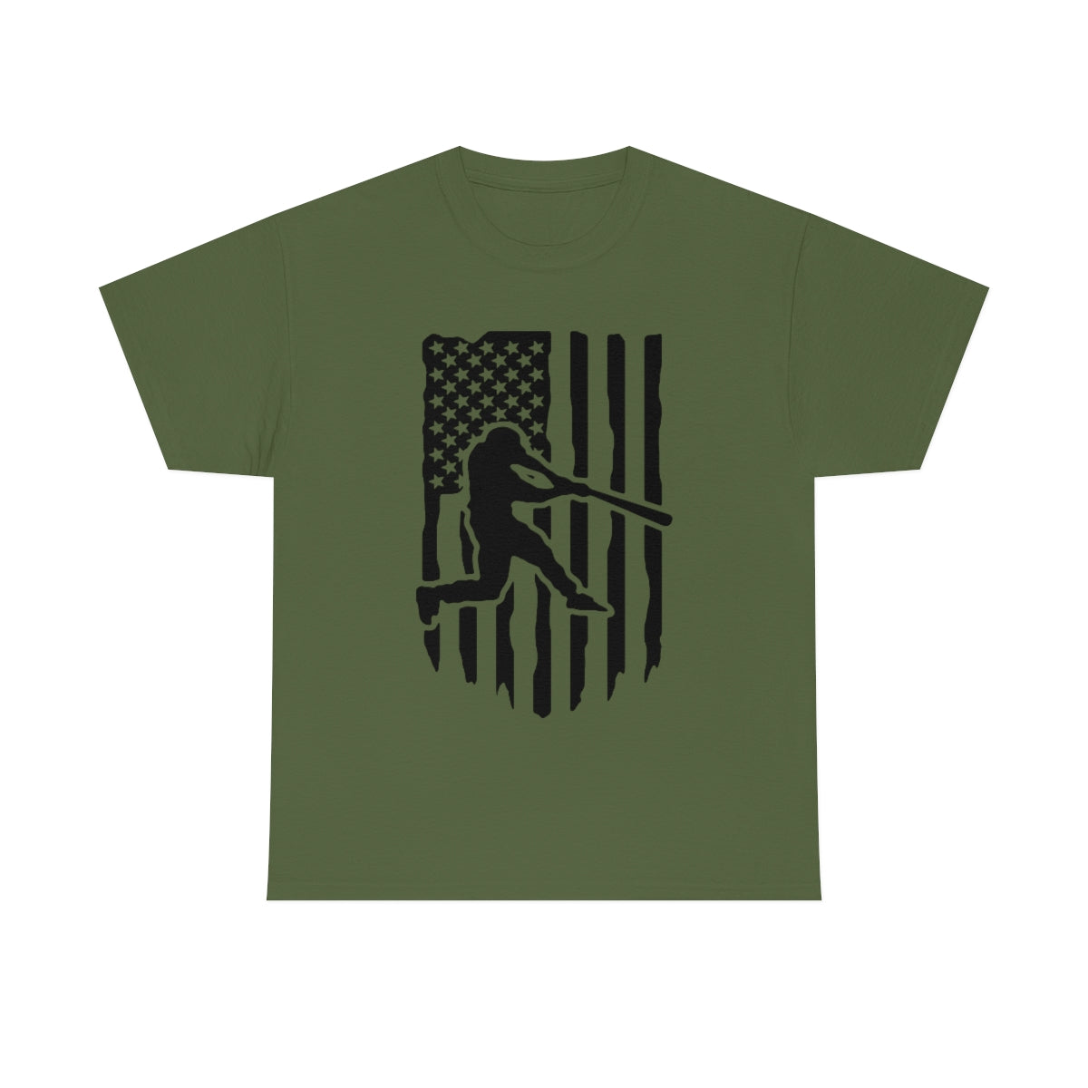 Unisex Baseball Flag Cotton Tee