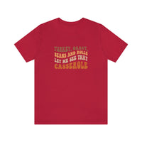 Turkey Gravy Beans & Rolls- Unisex Jersey Short Sleeve Tee