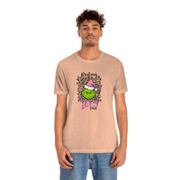 Pink Resting Grinchmas Bella Canvas Tee