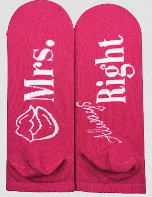 MR & MRS Right Socks