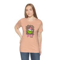 Pink Resting Grinchmas Bella Canvas Tee