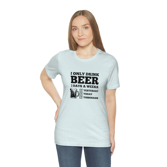 Drinking Beer Unisex Tee