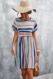 Striped Round Neck Dress