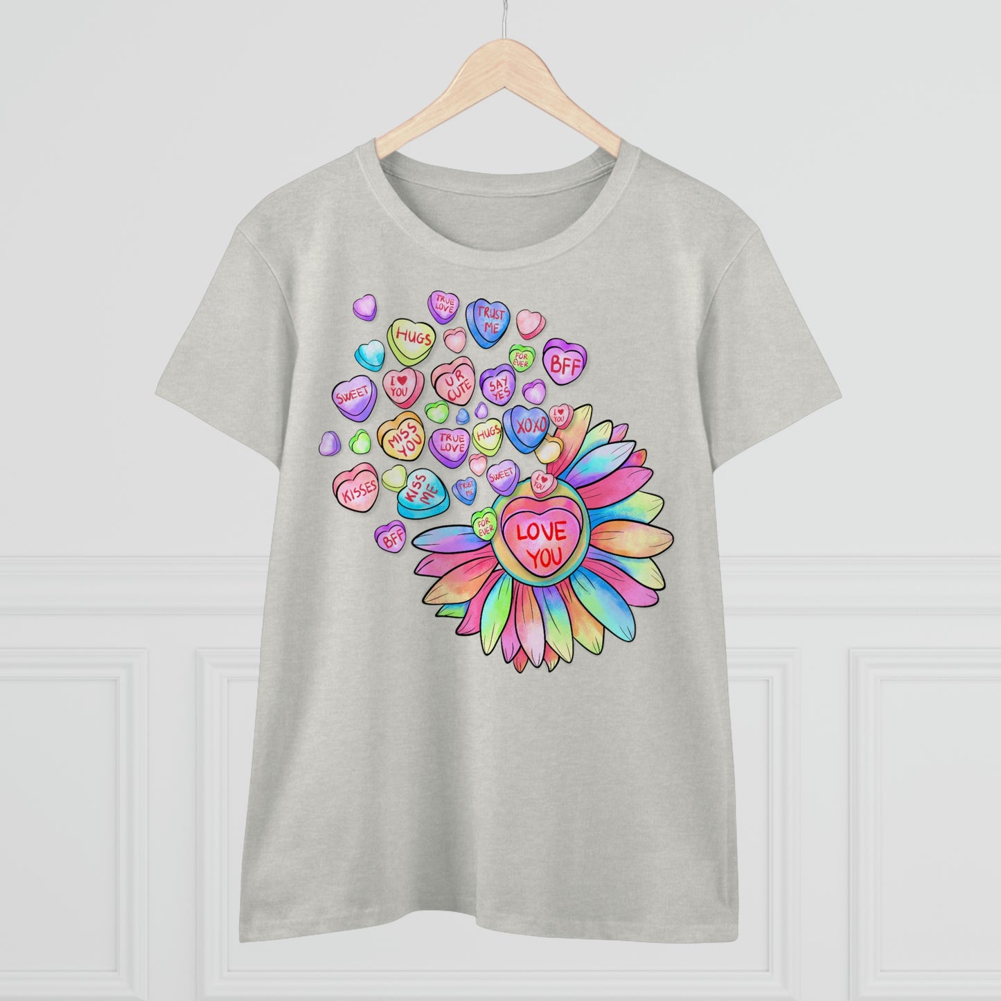 Love You Conversation Hearts Cotton Tee