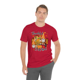 Thanksgiving Gnomes- Bella Canvas Unisex Jersey Short Sleeve Tee