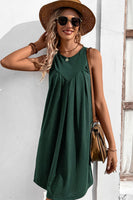 Round Neck Sleeveless Mini Dress