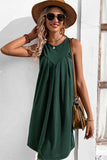 Round Neck Sleeveless Mini Dress