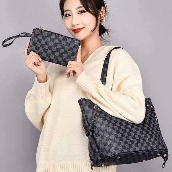 Fashion Checked One-shoulder Women's Bag