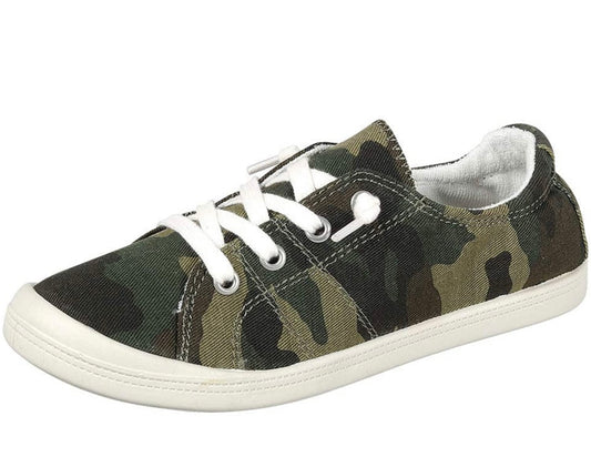 Forever Comfy Camo Canvas Shoes