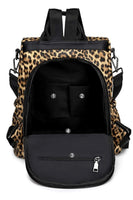 Large Leopard Backpack With Pouch