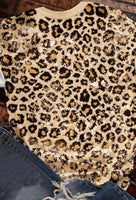 Leopard Print ‘Blessed’ Graphic Tee