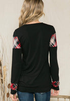 Acting Pro Full Size Run Plaid Contrast Long Sleeve