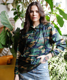 Molly & Miley Camo Lightweight Hooded Anorak Jacket