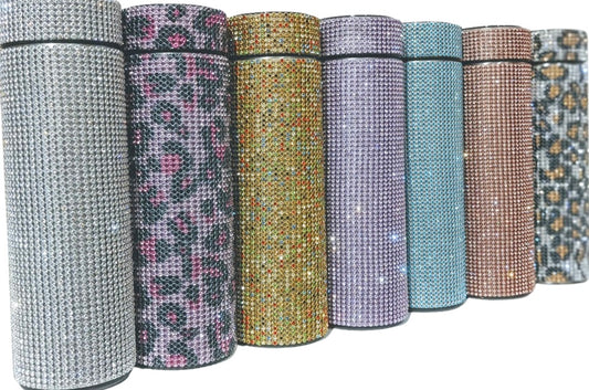 Stainless Steel Crystal Thermos Flask 16oz.
