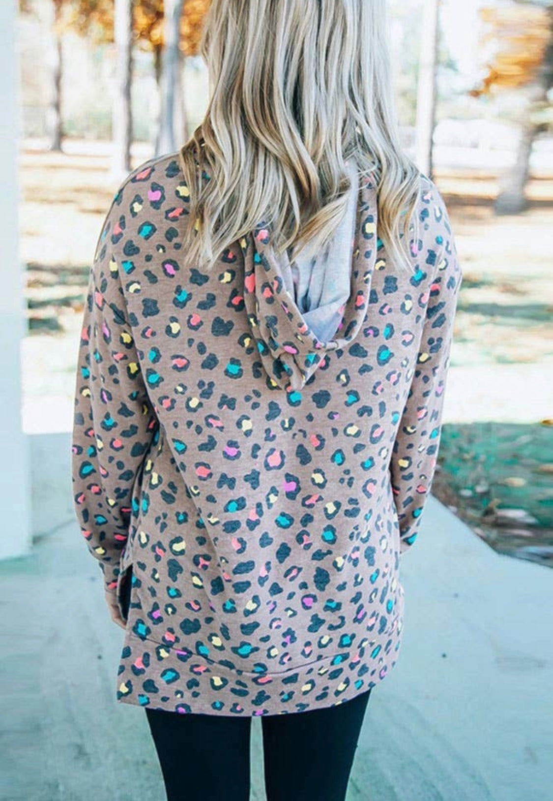 Leopard Rainbow Spot Hoodie