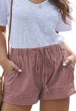 Drawstring Pocket Shorts- Curvy- 3 Colors