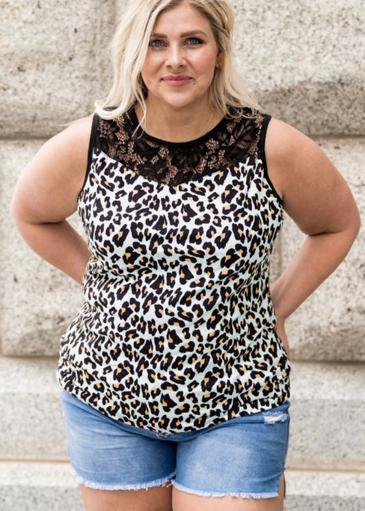 Wild Thang Tank Top-Curvy