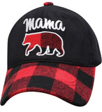 Mama & Papa Bear Buffalo Plaid Hat