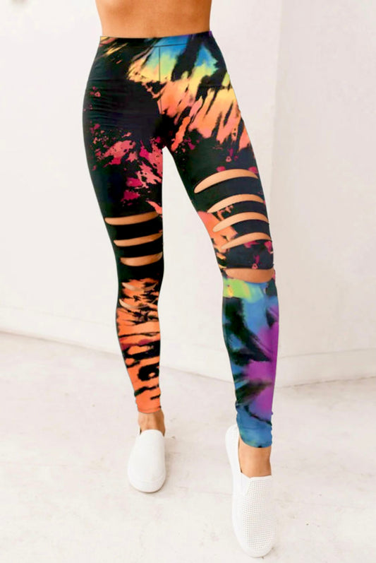 Tie Dye Burst Leggings