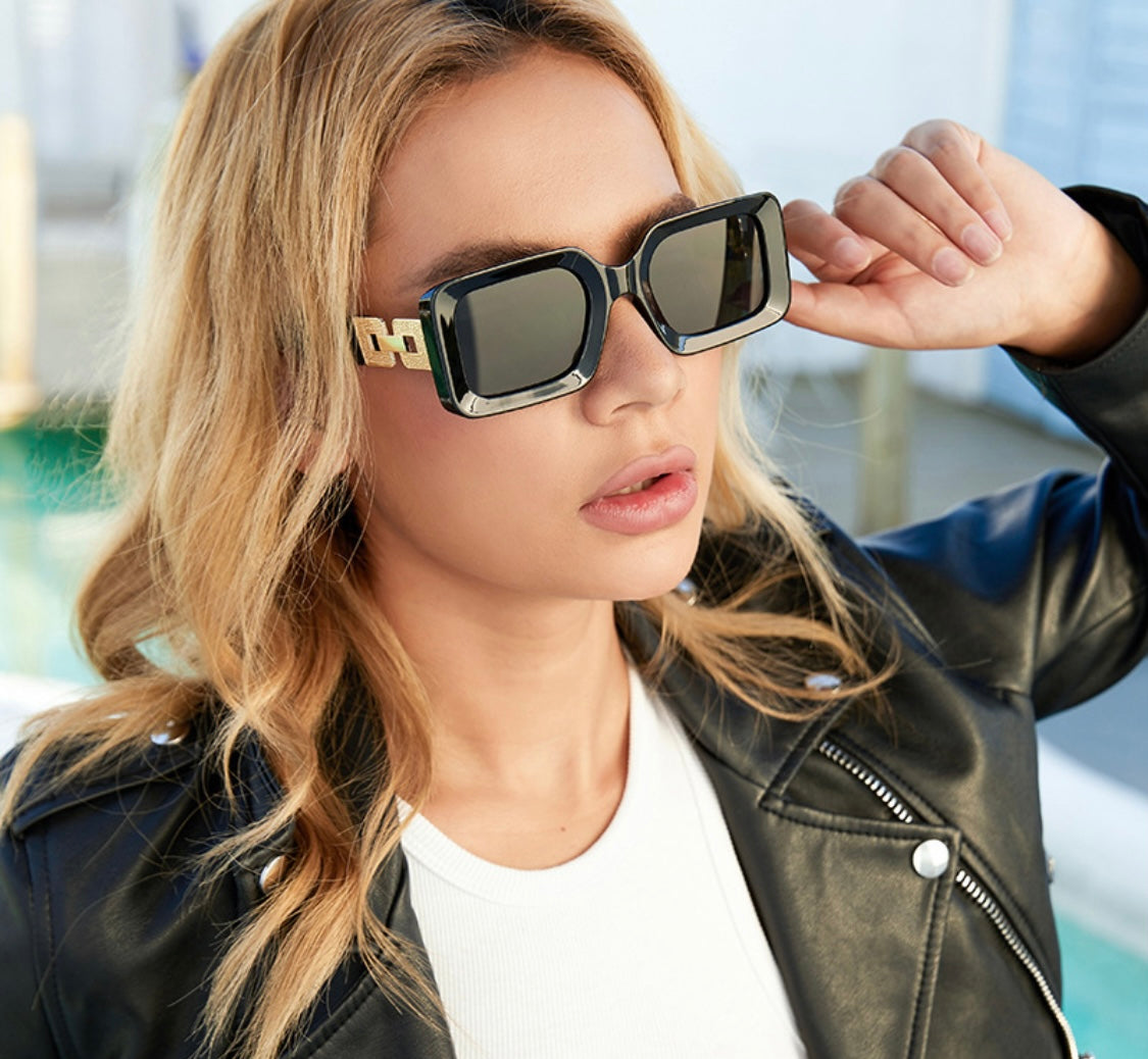 Small Square Framed Sunglasses-3 colors