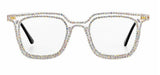 Gold Diamond Bling Glasses- Clear or Leopard